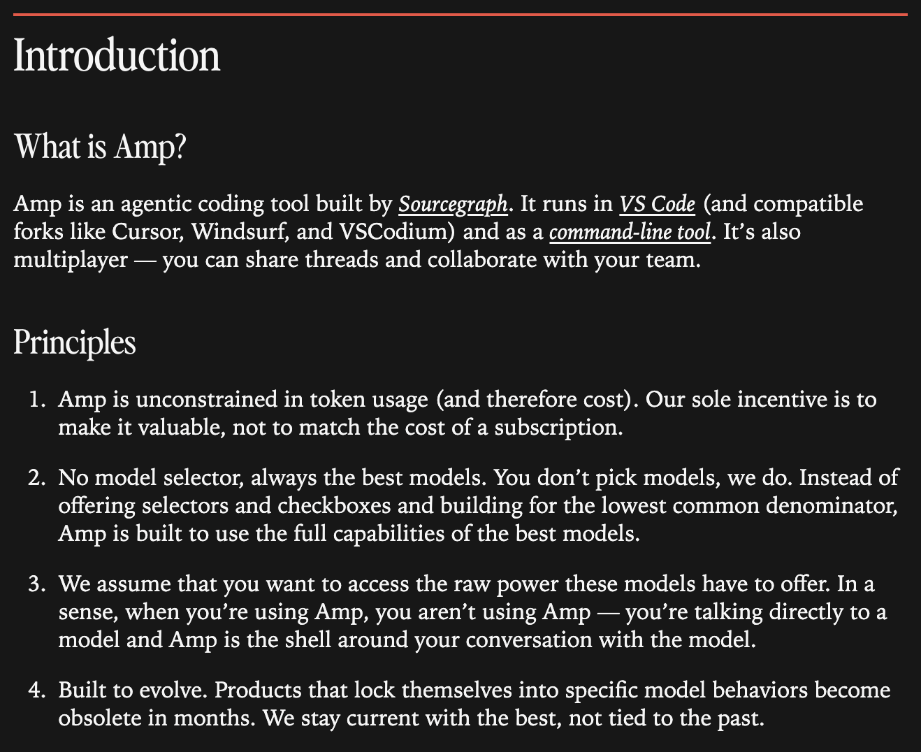Amp's principles.